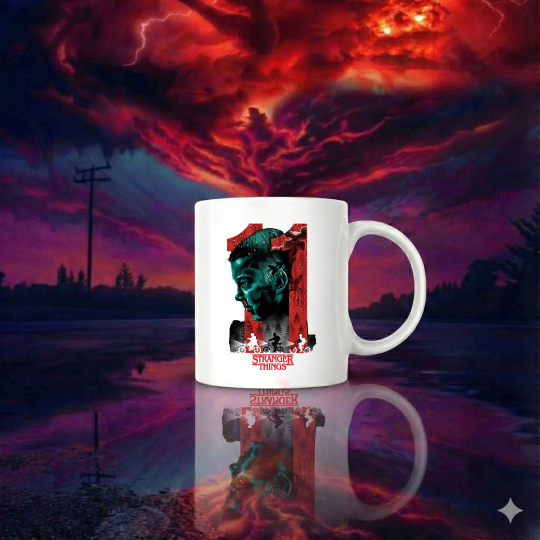 Stranger Things Inspired Number 11 Coffee Mug Mugdog