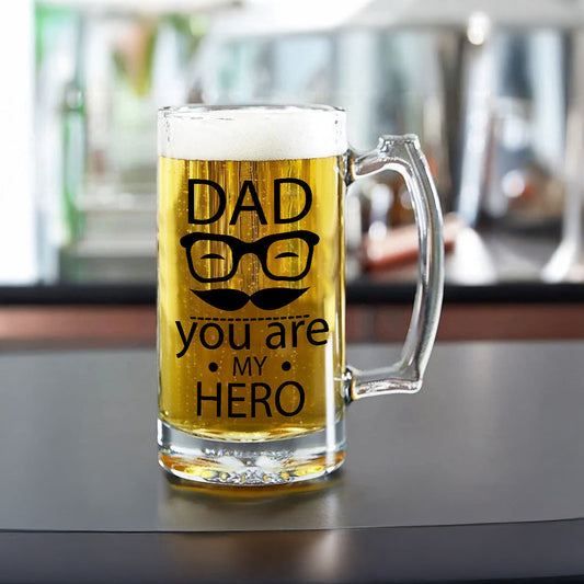 Printed Hero Personalised Beer Mug | Personalised Gifts for Father | MugDog Mugdog- Buy Your Gifting Items