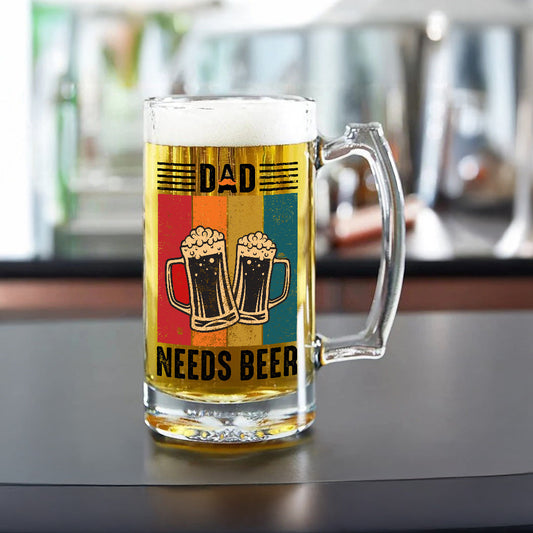 Personalised Beer Mug for Dad | Custom Fathers Day Presents | MugDog Mugdog- Buy Your Gifting Items
