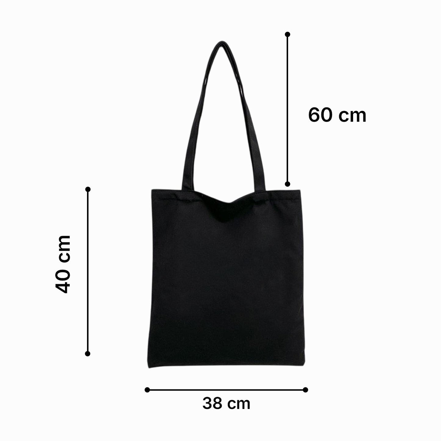 Mugdog Black Canvas Tote Bag for Women | Perfect for quote lovers Mugdog- Buy Your Gifting Items