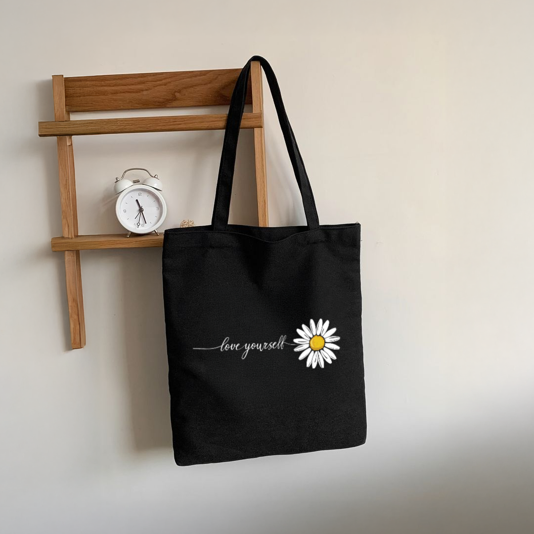 Mugdog Chic Black Tote Bag for Women - Stylish and Functional Tote Bags