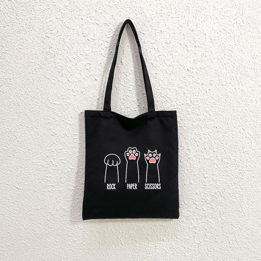 Mugdog Black Tote Bag for Women |cute tote bag combines style and functionality