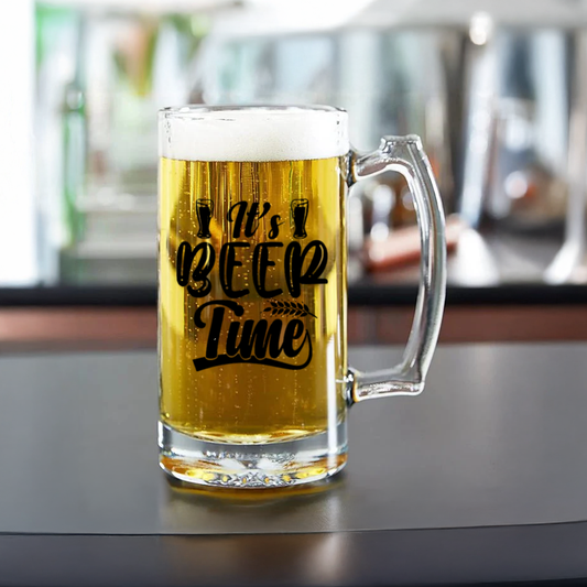 Chilling Beer Mug | "It's Beer Time" Quote Mug | Custom Mug