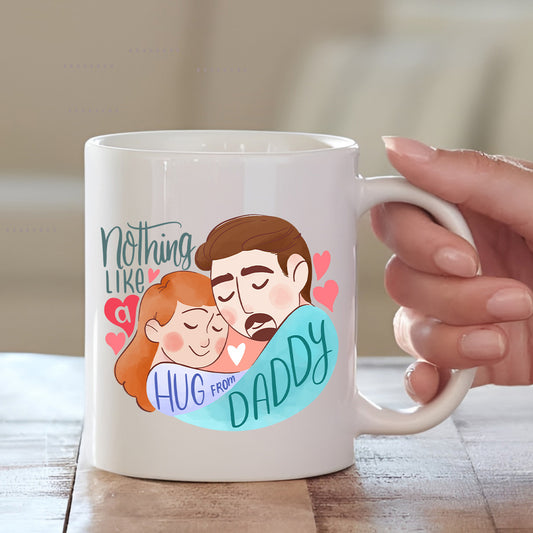 Sentimental Father's Day Cushion with Mug from Daughter | Father's Day Gift Online | MugDog