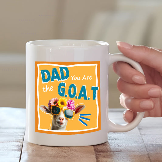 Dad You Are the G.O.A.T. Mug & Cushion Combo | Present Ideas for Fathers | MugDog