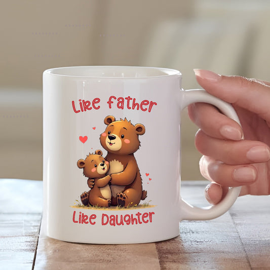 Like Father Like Daughter Cushion & Mug Combo| Sentimental Gift for Dad | MugDog
