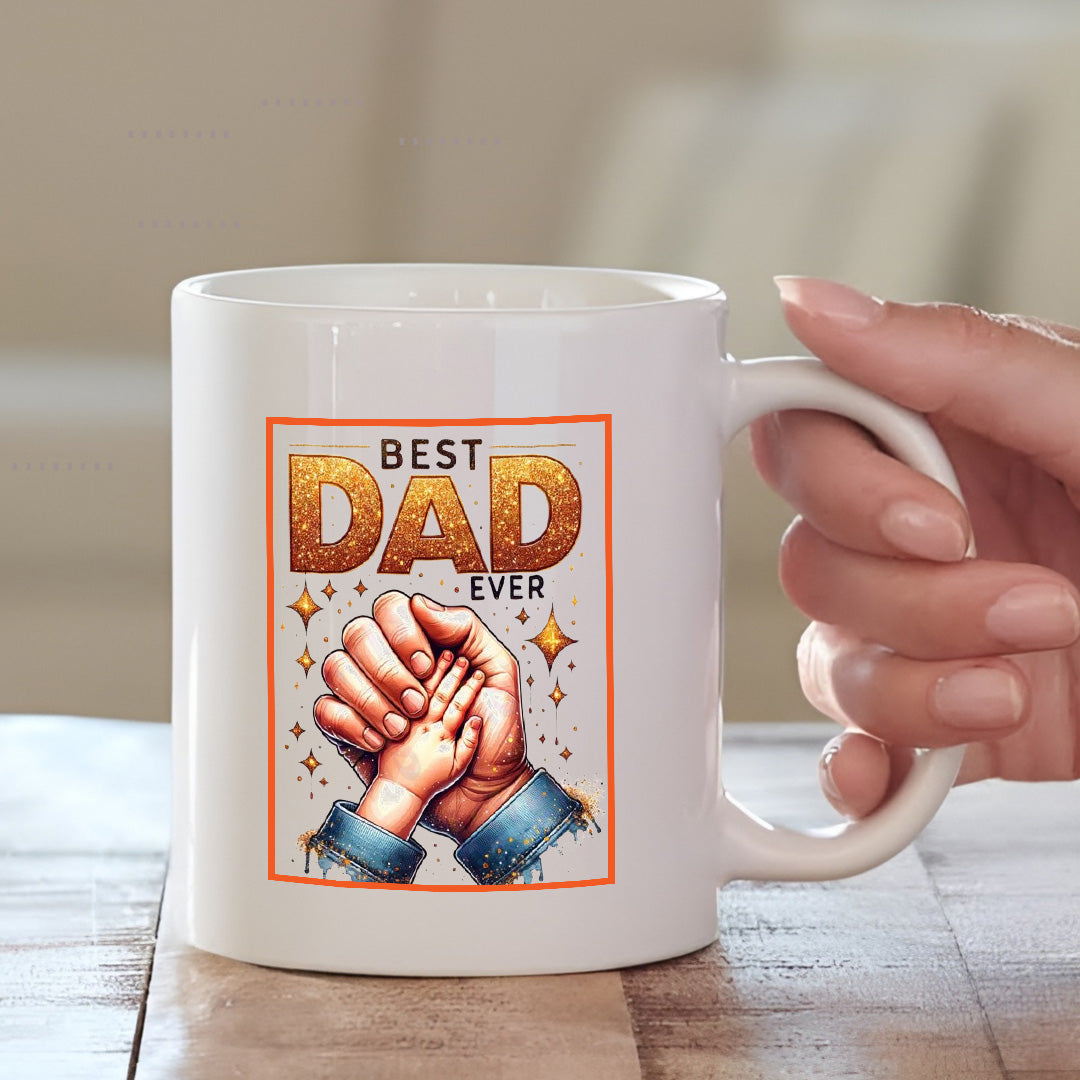 Best Dad in the World Cushion & Mug | Father's Day 2025 Gift Combo | MugDog