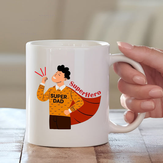 Superhero Cushion Mug Combo for Dad | Father's Day Gift 2025 | MugDog