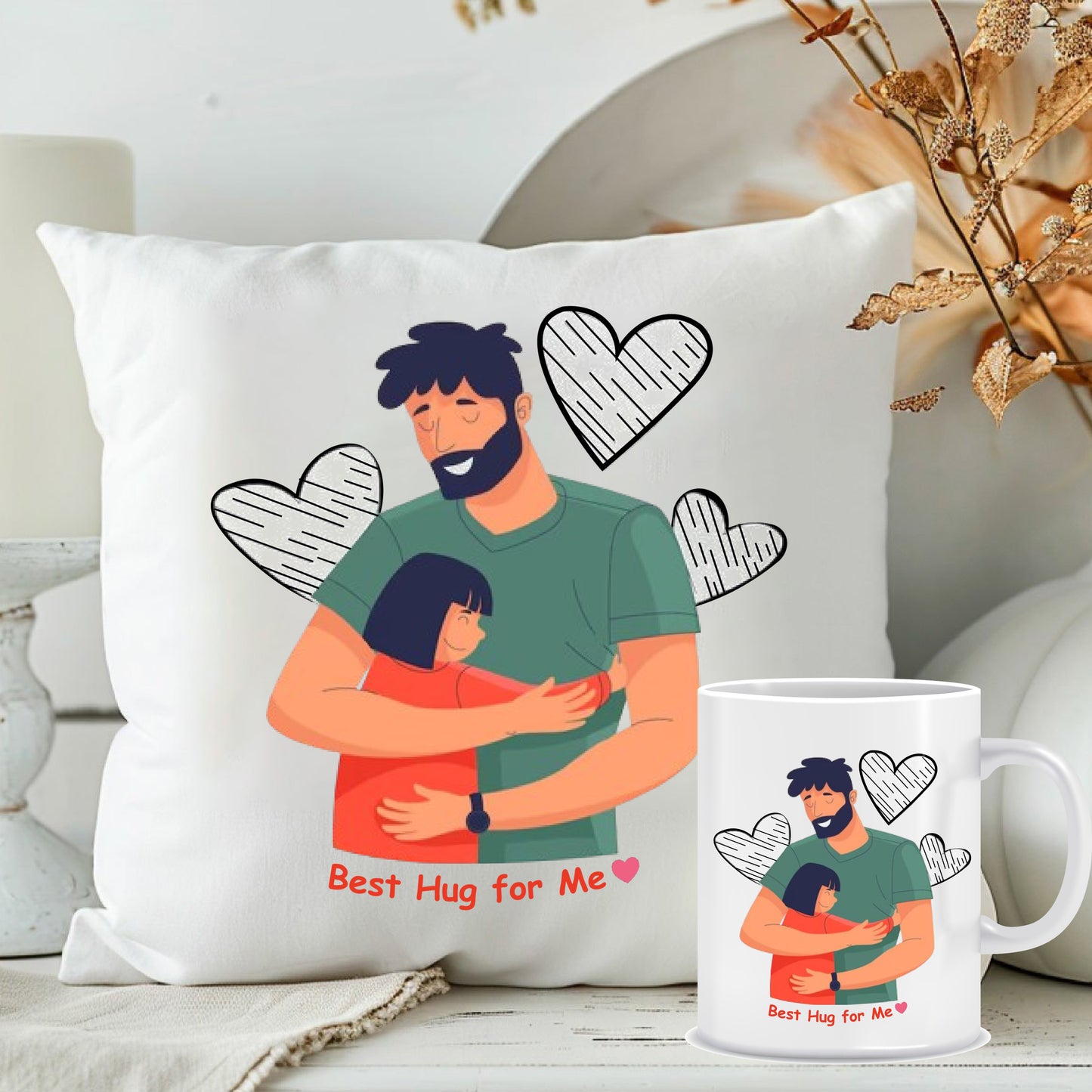 Father's Day Personalised Cushion with Filler | Special Father's Day Gift Ideas | MugDog