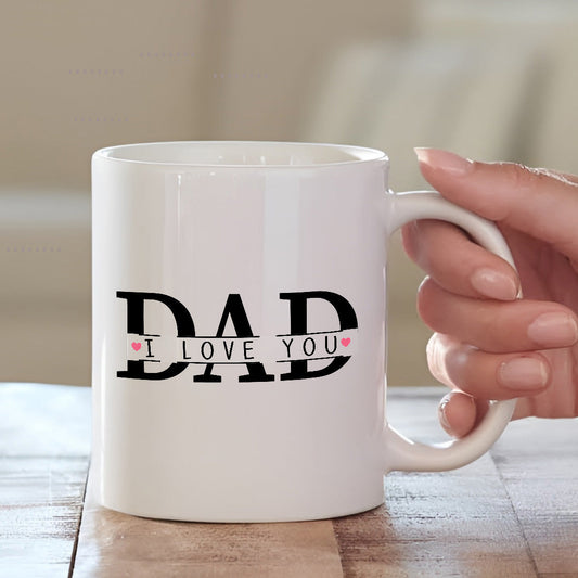 I LOVE YOU DAD Cushion with Mug | Personalised Gifts Combo Set | MugDog Mugdog- Buy Your Gifting Items