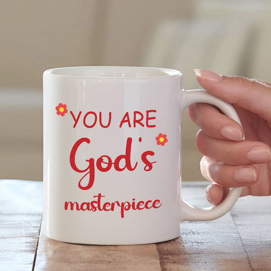 You Are God's Masterpiece Cushion with Mug | Personalised Father's Day Gift Combo | MugDog Mugdog- Buy Your Gifting Items