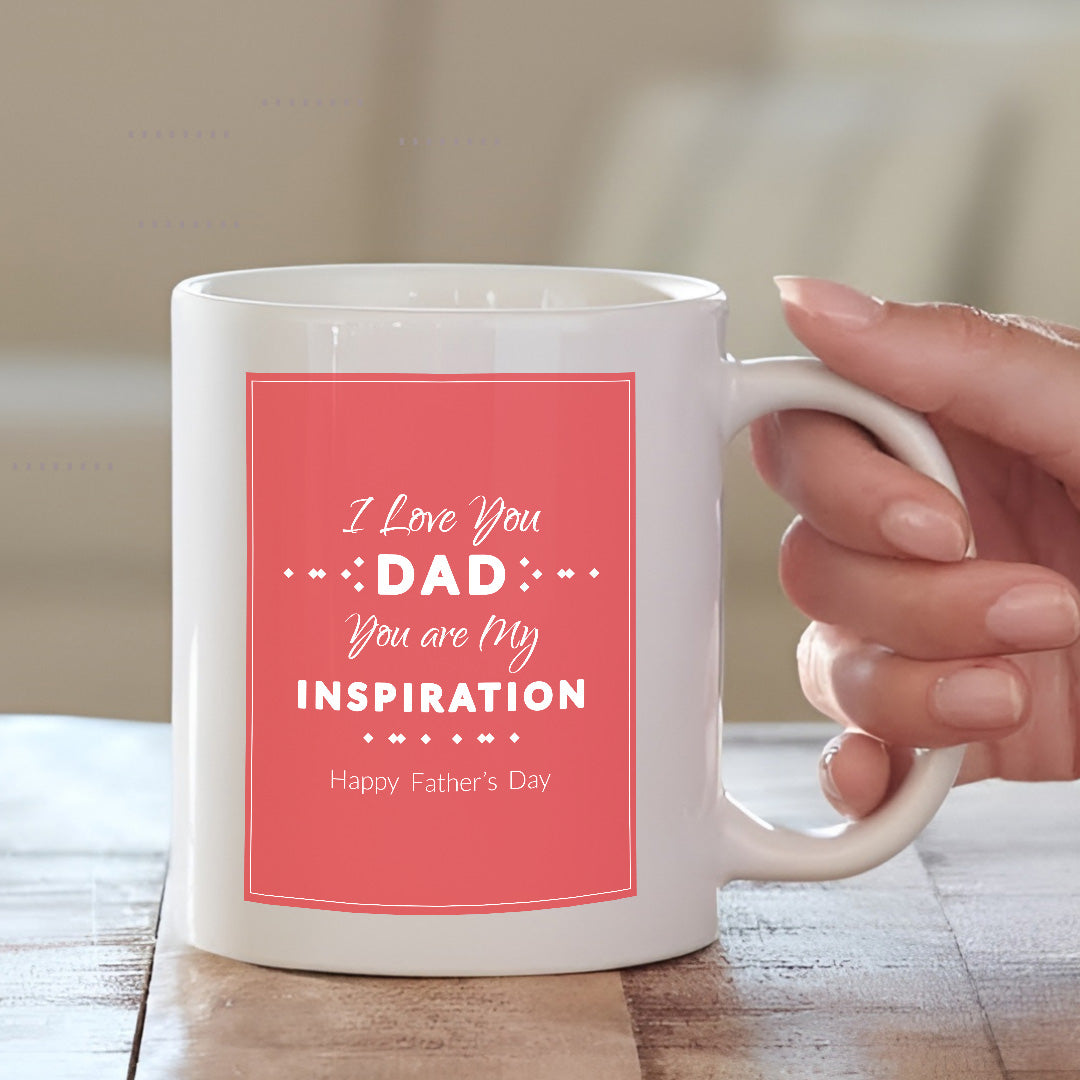I Love You Dad Cushion with Mug | Combo Presents for Your Father | MugDog