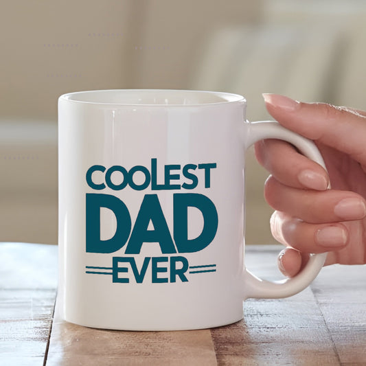 Coolest Dad Ever Cushion & Mug Combo | Personalised Father's Day Gift | MugDog