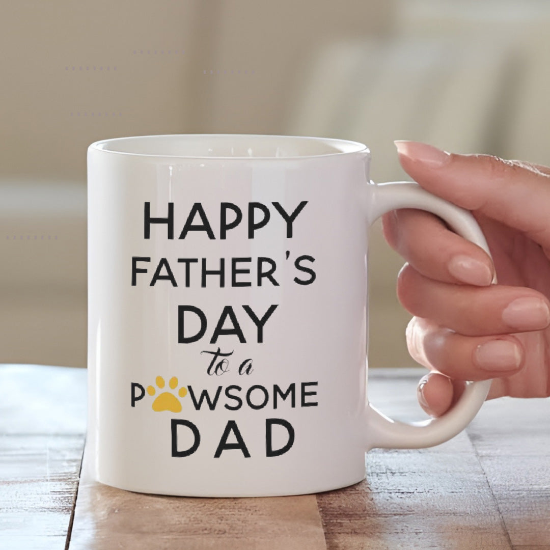 Happy Father's Day Cushion with Mug | Personalised Father's Day Gift Combo | MugDog