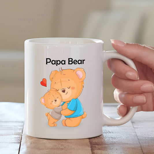 Papa Bear Cushion & Coffee Mug | Special Father's Day Gift Ideas Combo | MugDog