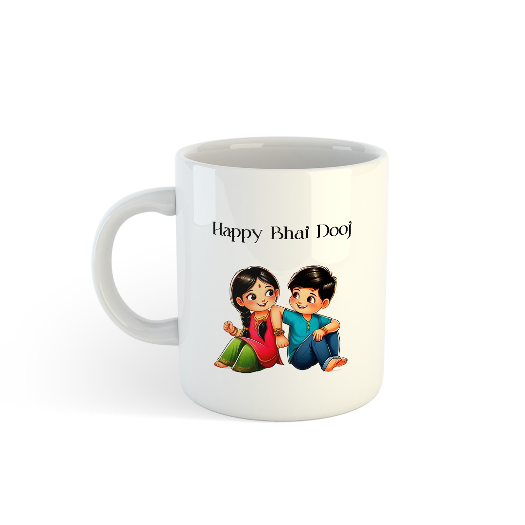 Bhai Dooj Mug | Special Bhai Dooj Gift Mug for Brother