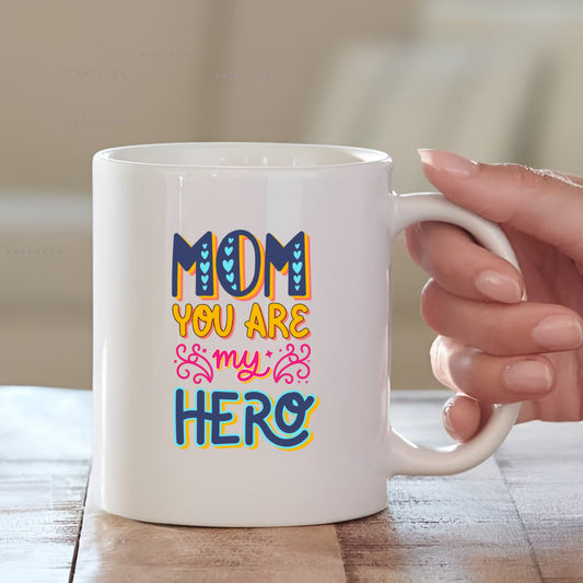 Mom You Are My Hero Ceramic Coffee Mug for Mother | Mother's Day Gift Mugdog- Buy Your Gifting Items