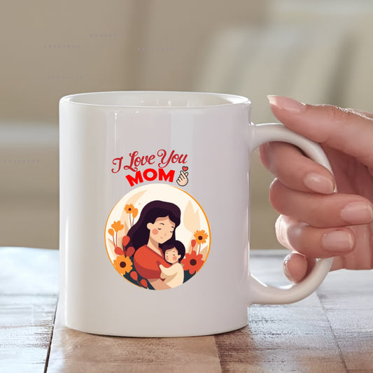 I Love you Mom Ceramic Coffee Mug for Mother | Mother's Day Gift