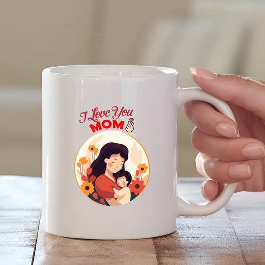 I Love you Mom Ceramic Coffee Mug for Mother | Mother's Day Gift Mugdog- Buy Your Gifting Items