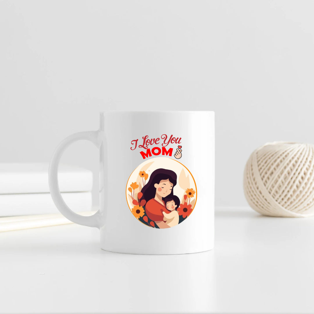 I Love you Mom Ceramic Coffee Mug for Mother | Mother's Day Gift