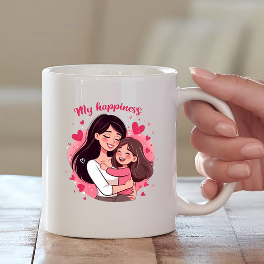 My Happiness Ceramic Coffee Mug for Mother | Mother's Day Gift Mugdog- Buy Your Gifting Items