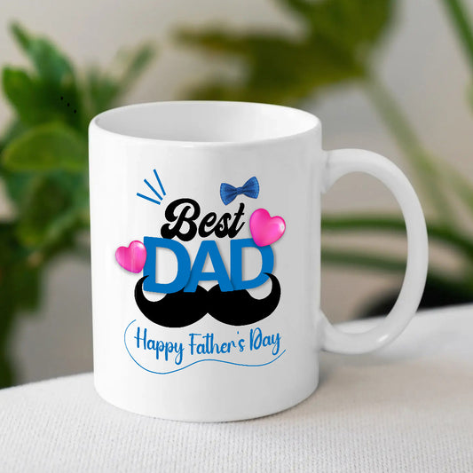 Best Dad Personalised Ceramic Mug | Father's Day Gift 2025 | MugDog
