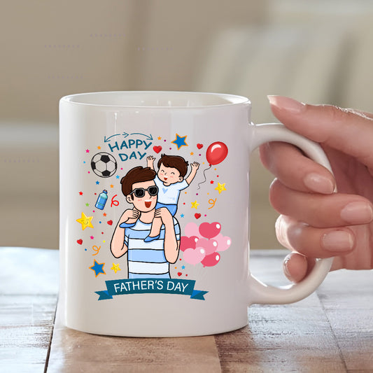 Ceramic Coffee Mug for Dad from Son | Father's Day 2025 | MugDog