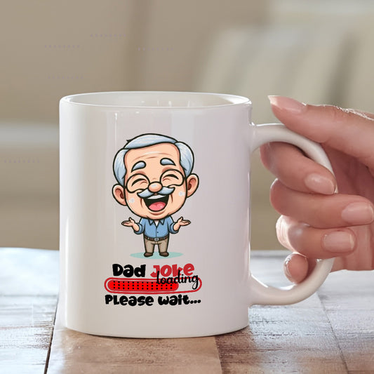 Funny Print Ceramic Coffee Mug for Father | Personalised Mug for Dad | MugDog