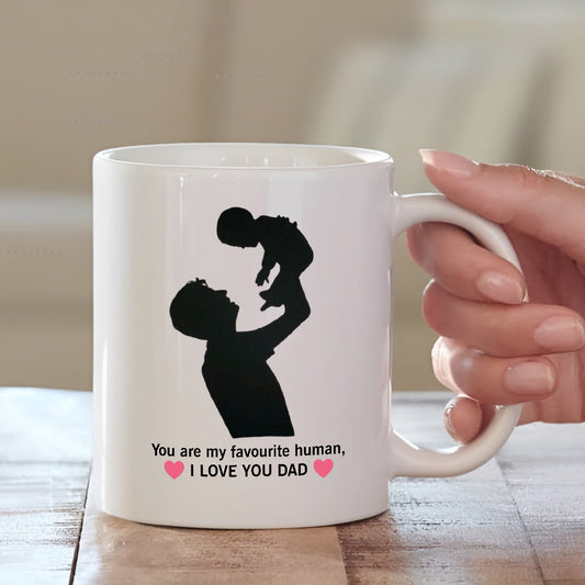 I LOVE YOU DAD Ceramic Mug | Personalised Message Mug | MugDog Mugdog- Buy Your Gifting Items
