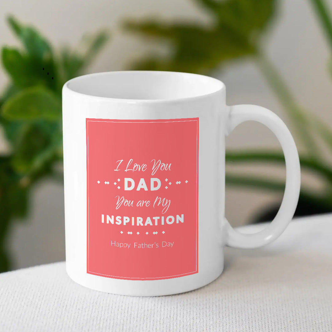 I Love You Dad Ceramic Coffee Mug | Presents for Your Father | MugDog