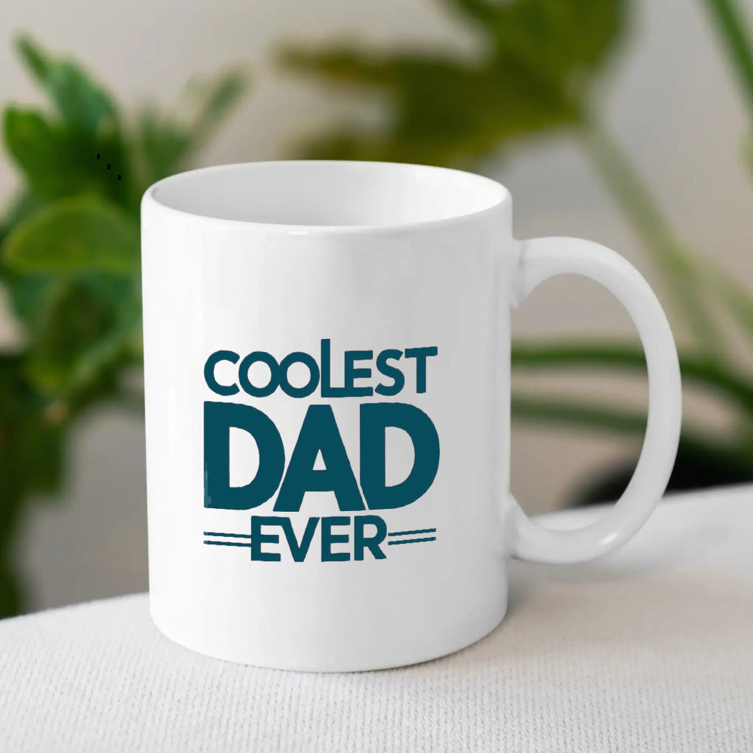 Coolest Dad Ever Coffee Mug | Personalised Father's Day Mug | MugDog