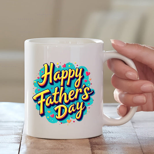 Happy Father's Day Ceramic Coffee Mug | Sentimental Gift for Dad | MugDog Mugdog- Buy Your Gifting Items
