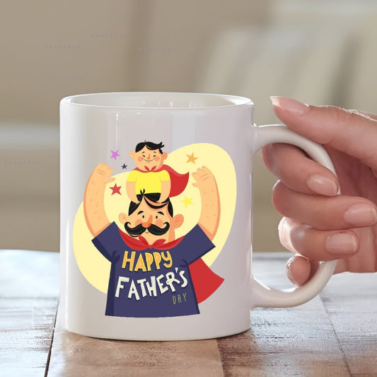 Iconic Happy Father's Day Coffee Mug | Father's Day 2025 Gift | MugDog