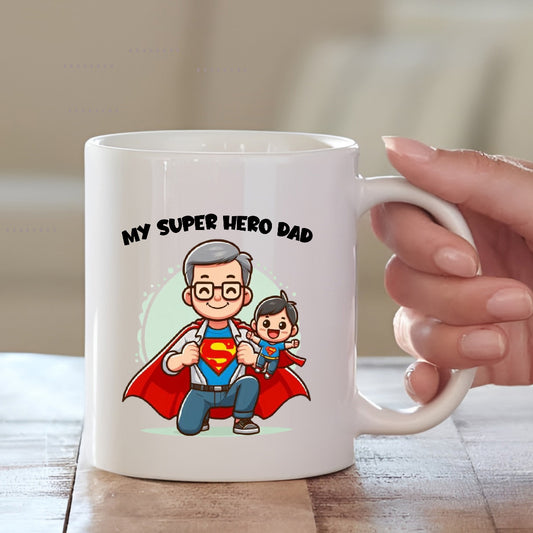 My Super Hero Dad Mug | Best Father Days Gift | MugDog