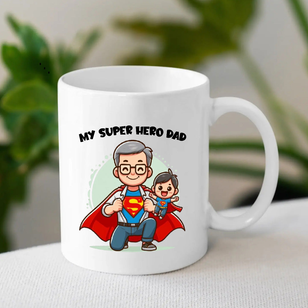 My Super Hero Dad Mug | Best Father Days Gift | MugDog
