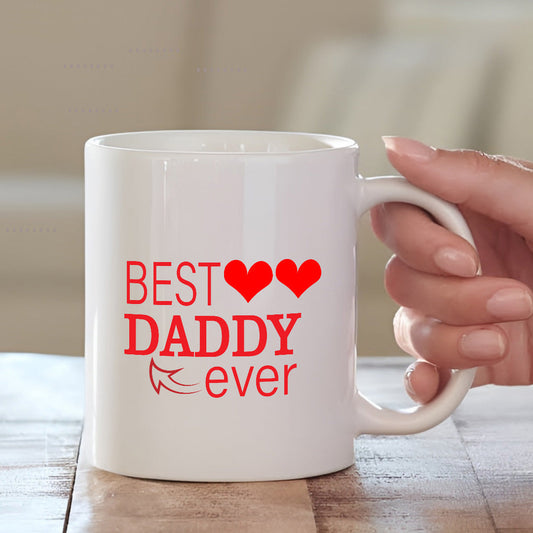 Best Daddy Ever Ceramic Coffee Mug | Present Ideas for Father | MugDog Mugdog- Buy Your Gifting Items