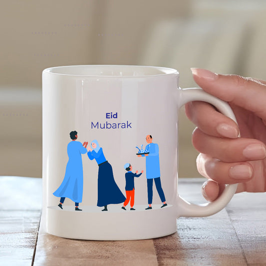Eid Mubarak Family Coffee Mug | Eid Mubarak Gift | MugDog Mugdog- Buy Your Gifting Items