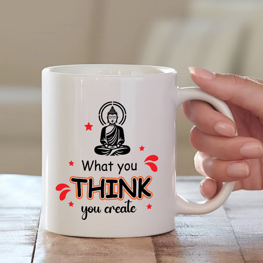 Quoted Ceramic Buddha Mugs | Spiritual Coffee Mug | MugDog