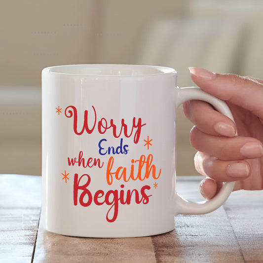 Faith Mugs for Christians | Powerful, Peaceful & Purposeful | MugDog