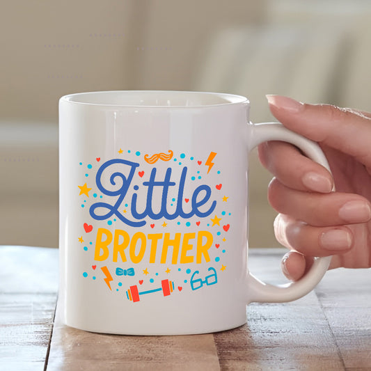 Coffee Mug for Little Brother | Heartfelt Brother Mug | MugDog