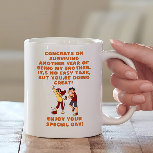 Brother Mug with Custom Quote – Personalized Gift for Brother Mugdog- Buy Your Gifting Items