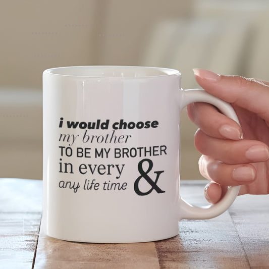 Personalized Brother Mug – Custom Mug with Name or Message