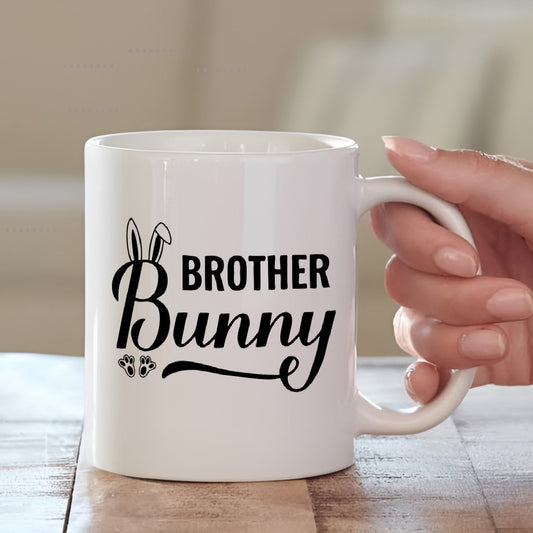 Brother Bunny Print Mug – Cute & Quirky Gift for Brother