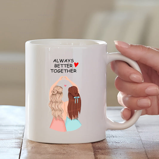Always Better Together Mug – Cute Gift for Your Favorite Sister Mugdog- Buy Your Gifting Items