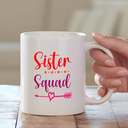 Personalised Sister Squad Mug – Cute Gift for Sisters