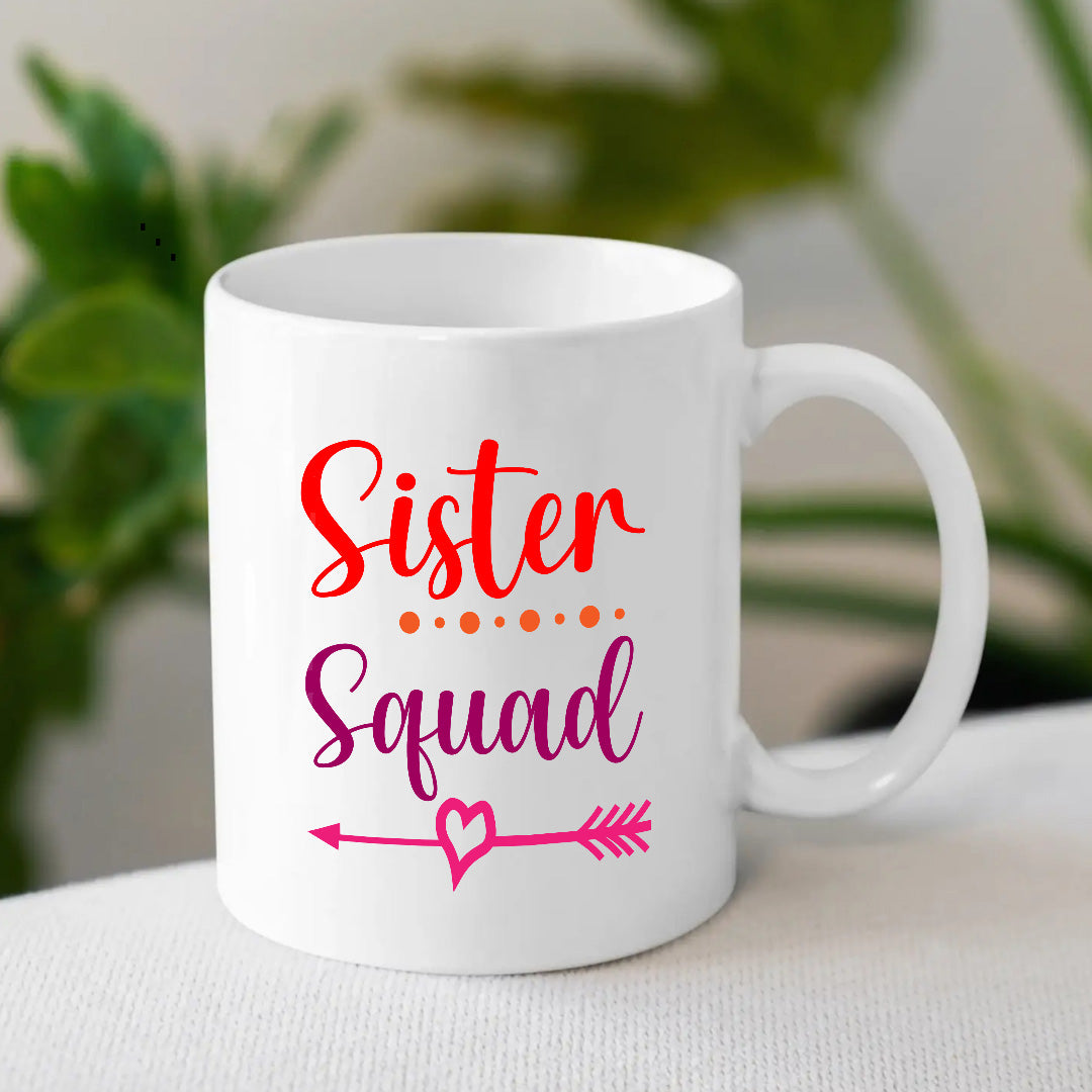 Personalised Sister Squad Mug – Cute Gift for Sisters