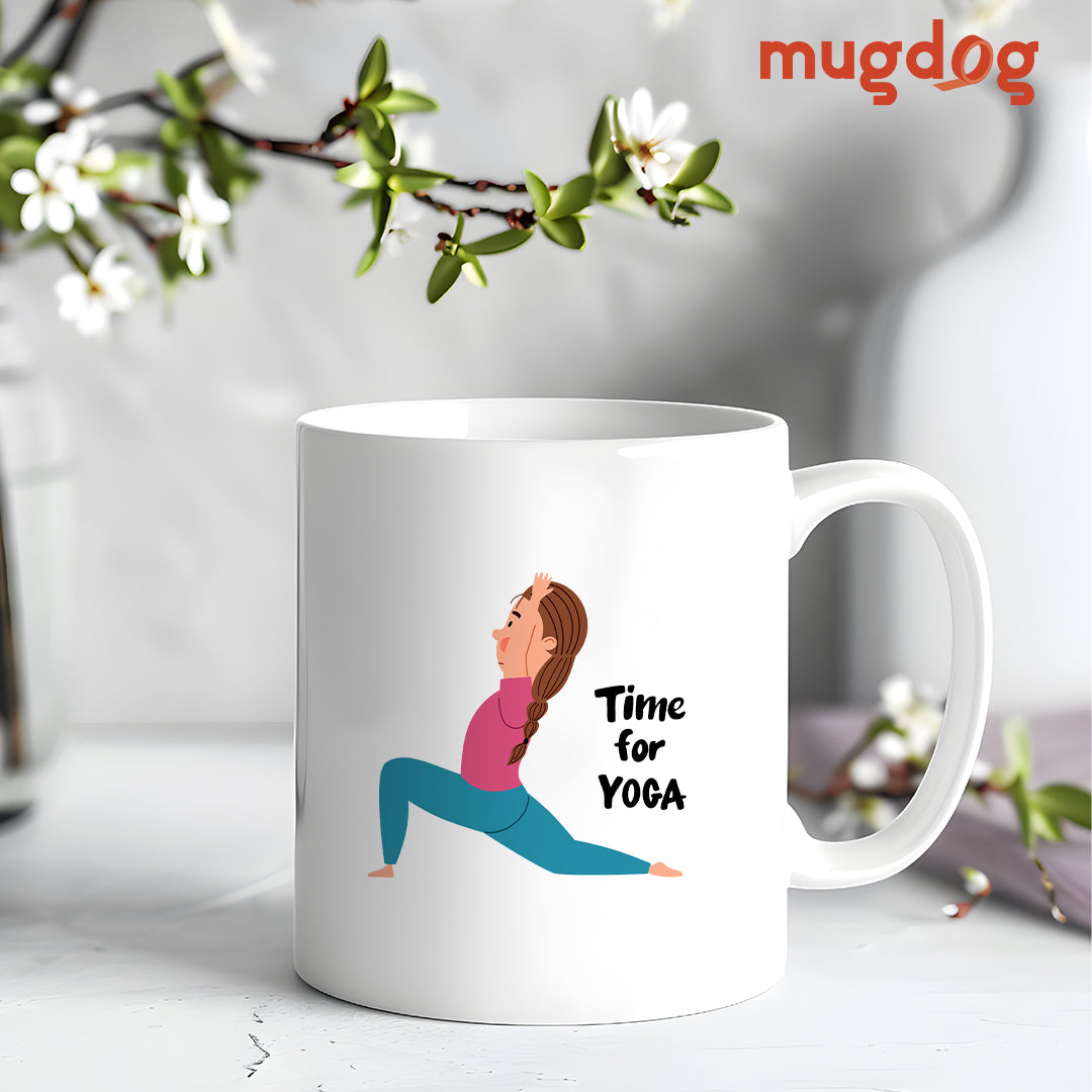 Time for Yoga Mug | Perfect Gift for Yoga Lovers