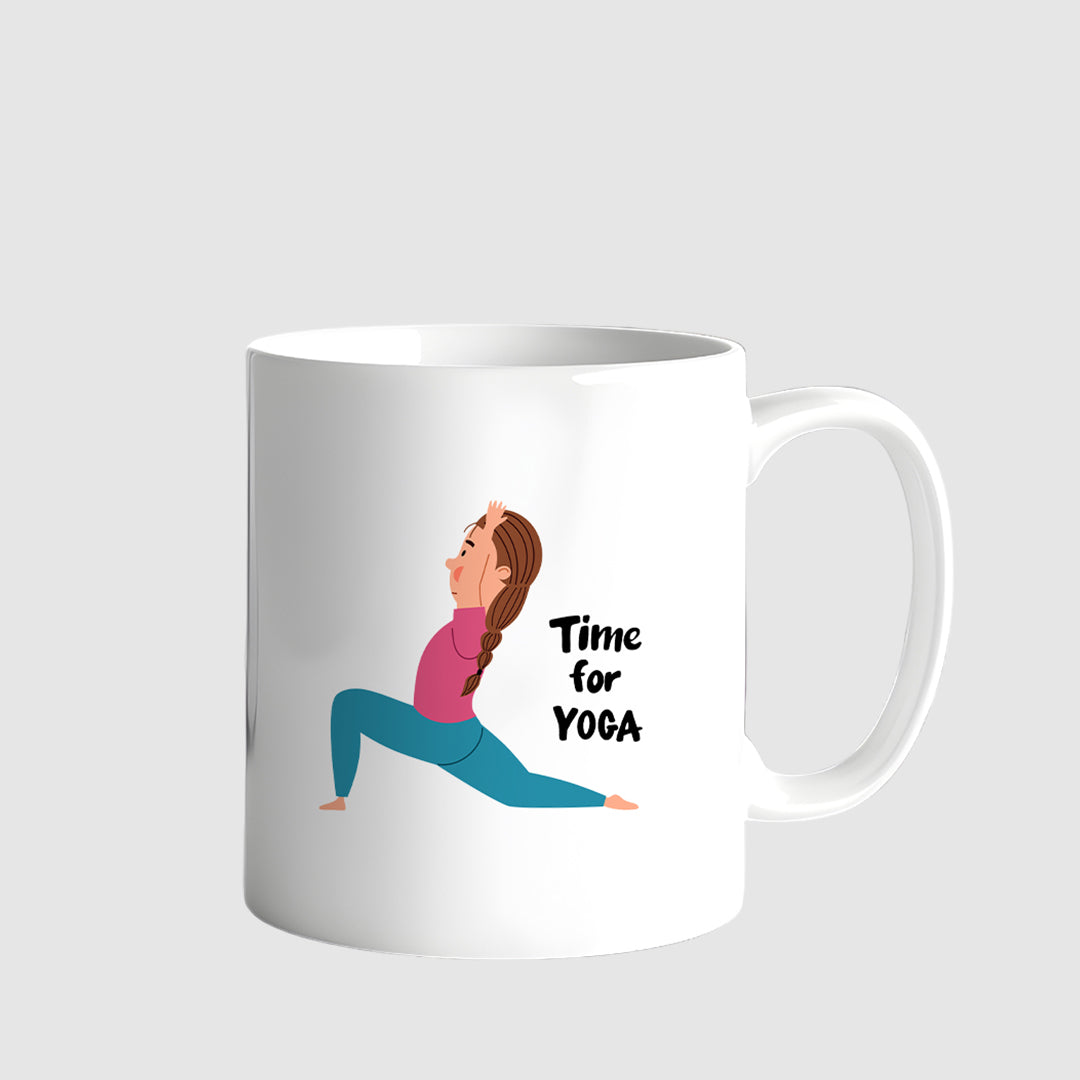Time for Yoga Mug | Perfect Gift for Yoga Lovers Mugdog- Buy Your Gifting Items