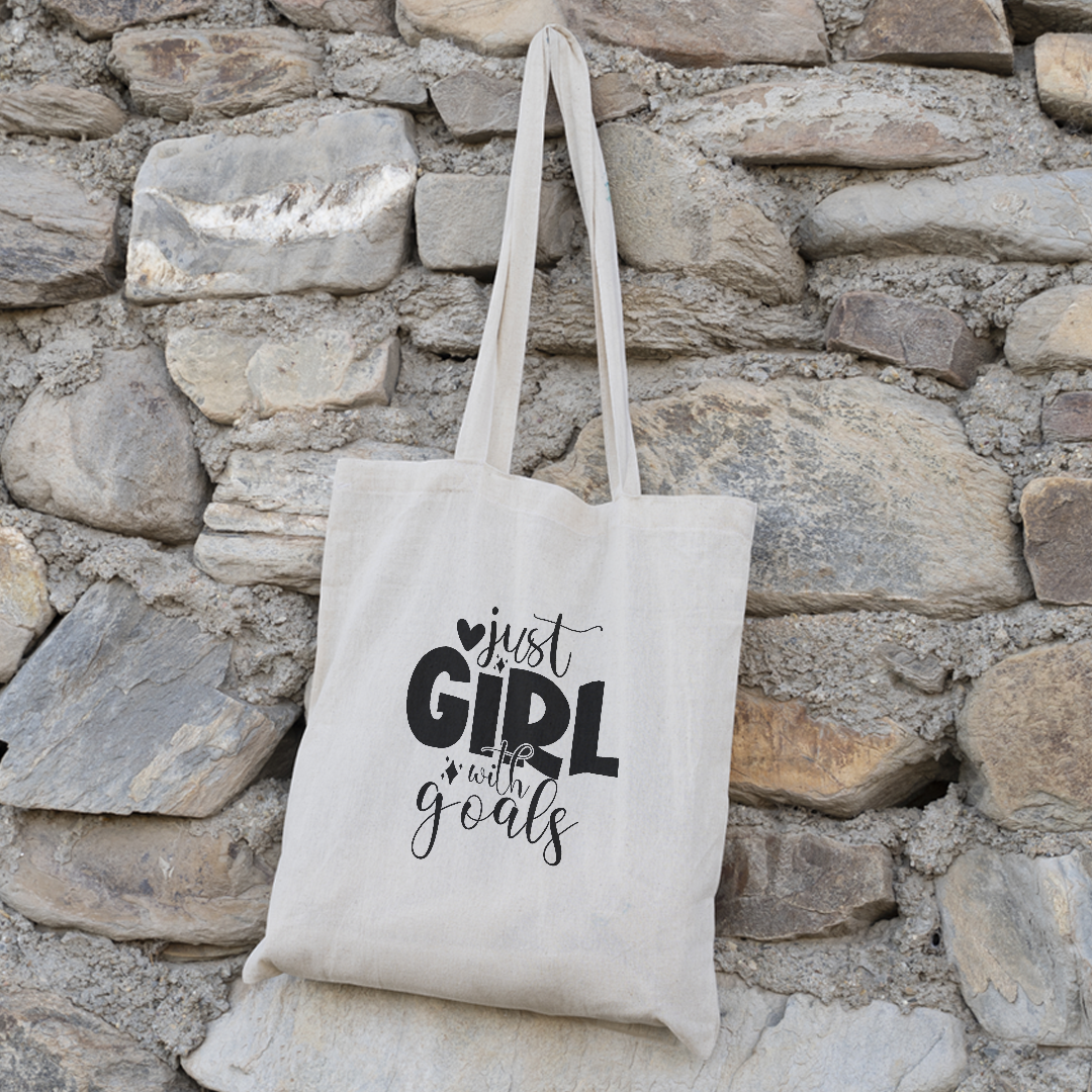 Girls Tote Bag | Custom Motivational Quote Bag