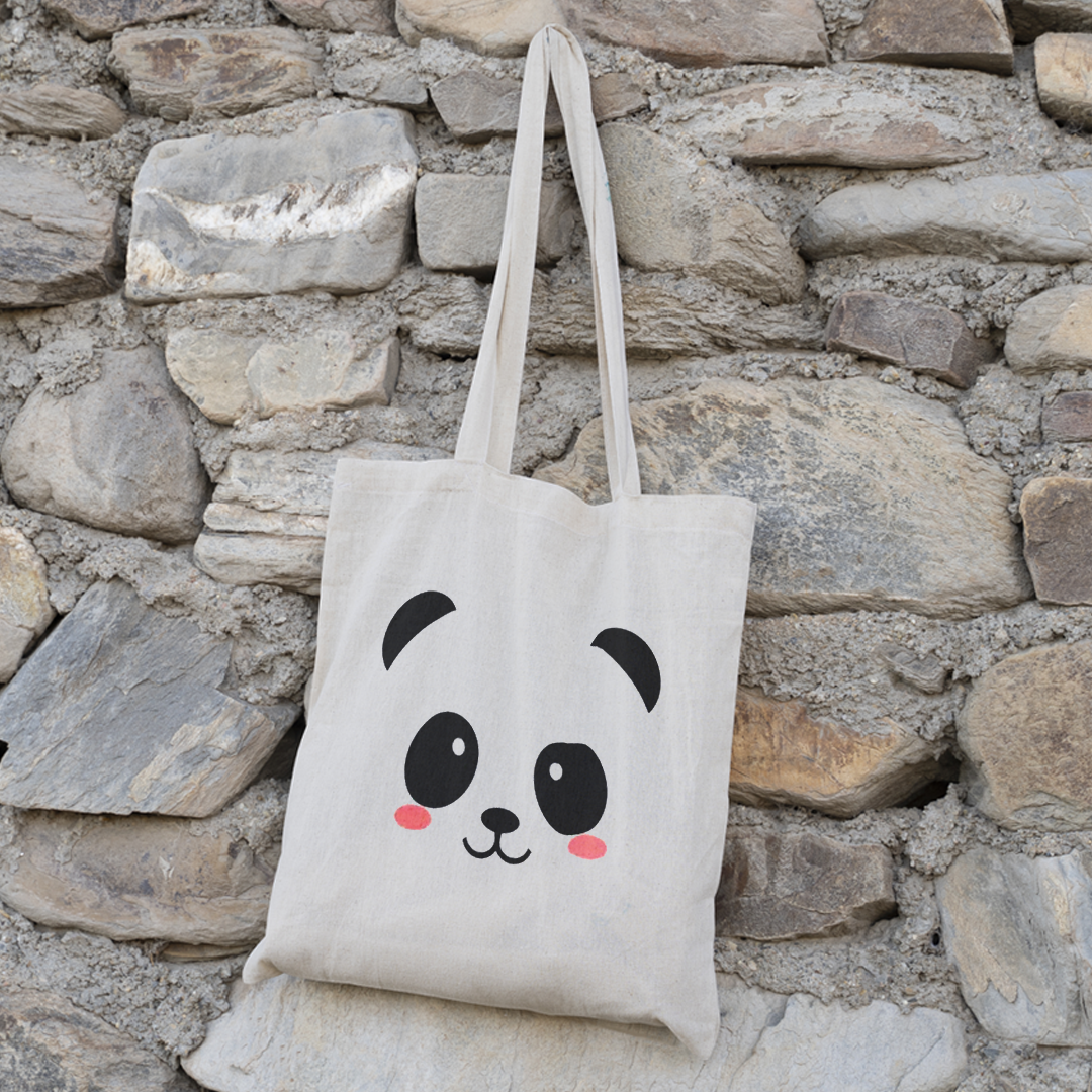 Panda Design Tote Bag | Cute and Stylish Canvas Bag for Animal Lovers